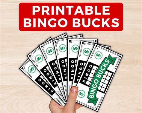 Printable Bingo Bucks - Etsy