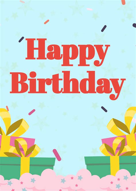 Printable Birthday Greeting Card