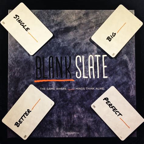 Printable Blank Slate Game Cards Customize and Print