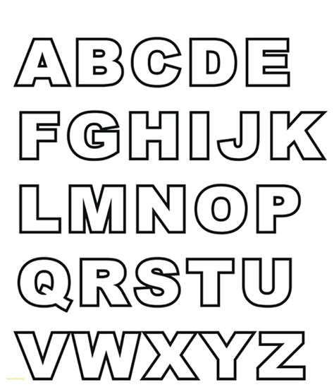 Printable Block Letters