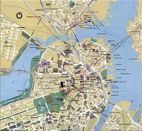 Printable Boston Map