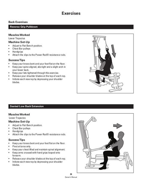 Printable Bowflex Exercises Pdf Customize and Print