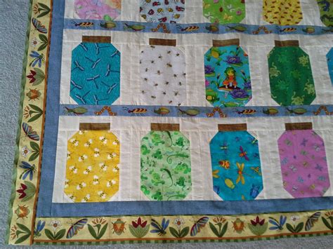 Printable Bug Jar Quilt Pattern