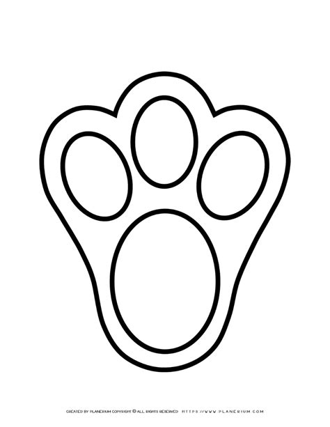 Printable Bunny Paw Prints