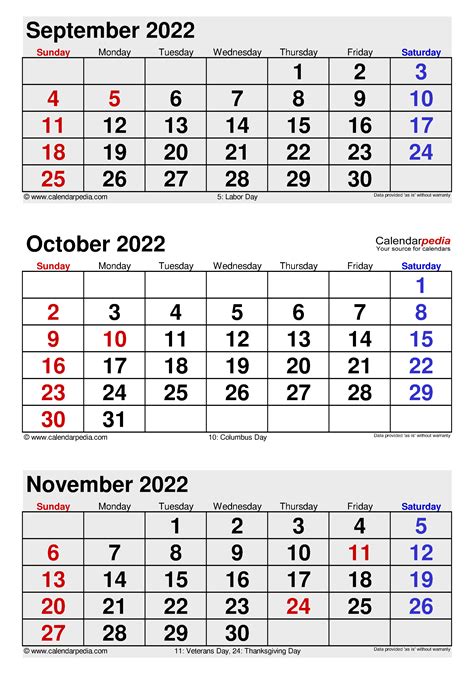 Printable Calendar September October 2022