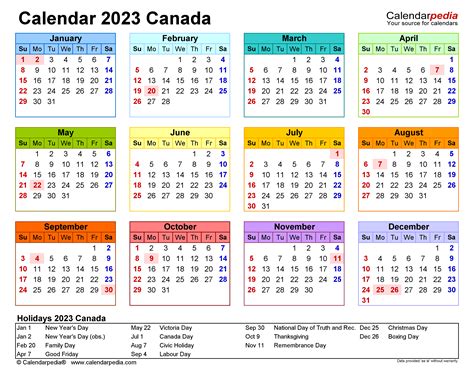 Printable Calendars For 2023 Time and Date Calendar 2023 Canada