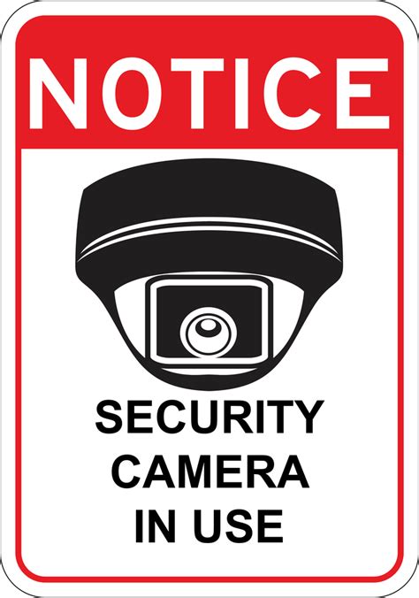 Printable Camera In Use Sign