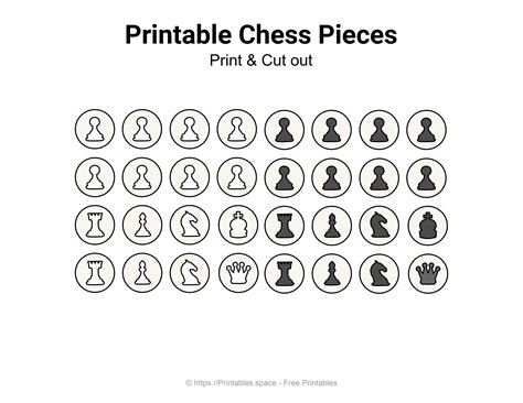 Printable Chess Pieces Free Printables