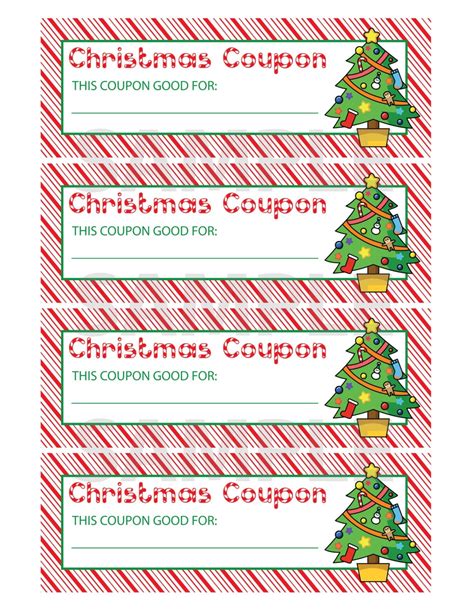 Printable Christmas Coupons