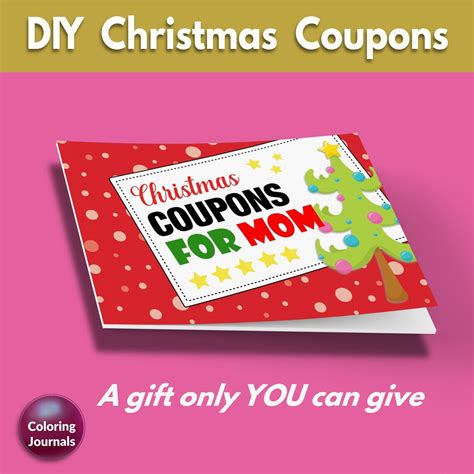 Printable Christmas Coupons for Mom Christmas Coupon Book Etsy