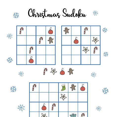 Printable Christmas Sudoku