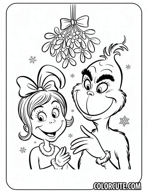 Printable Cindy Lou Coloring Page