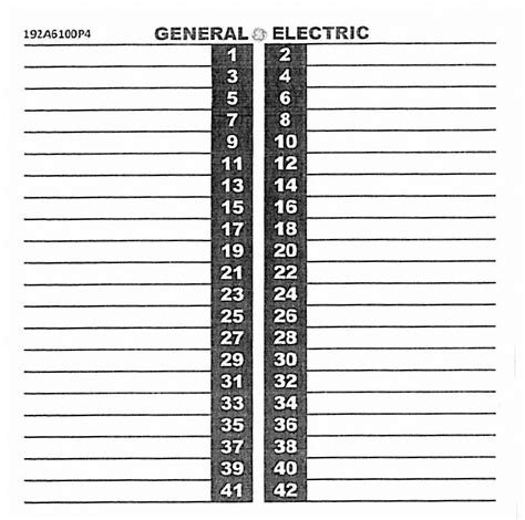 Printable Circuit Breaker Labels Templates