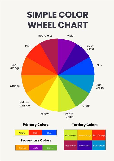 Printable Color Chart