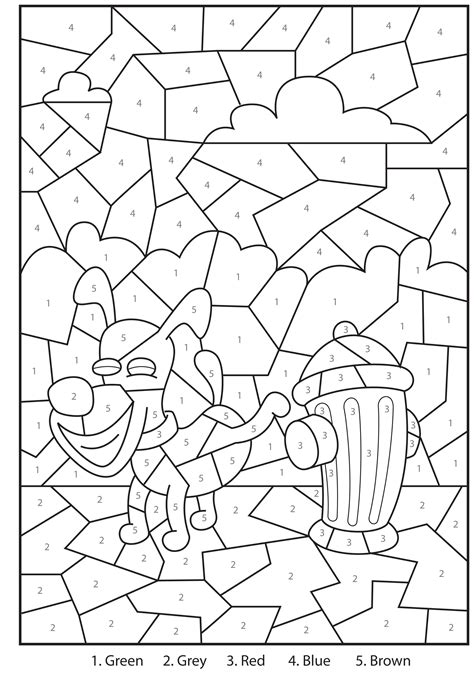 Printable Color by Number Worksheets
