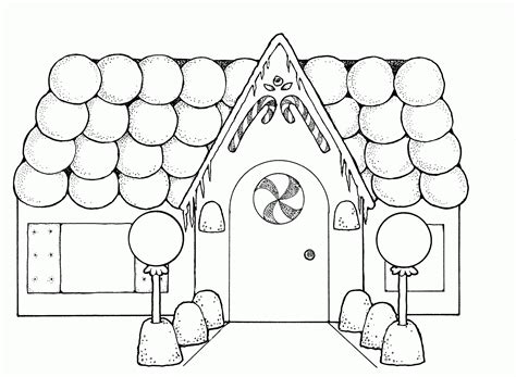 Printable Coloring Pages Gingerbread House