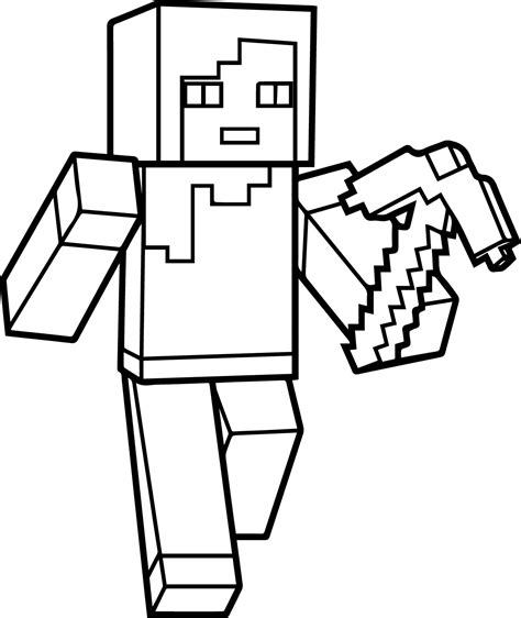 Printable Coloring Pages Minecraft