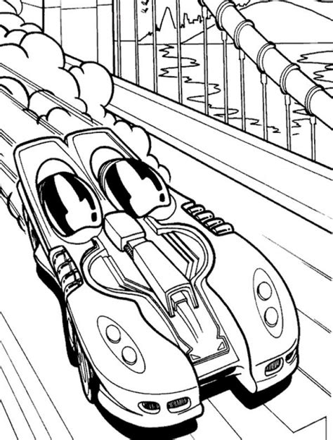 Printable Coloring Pages Race Cars