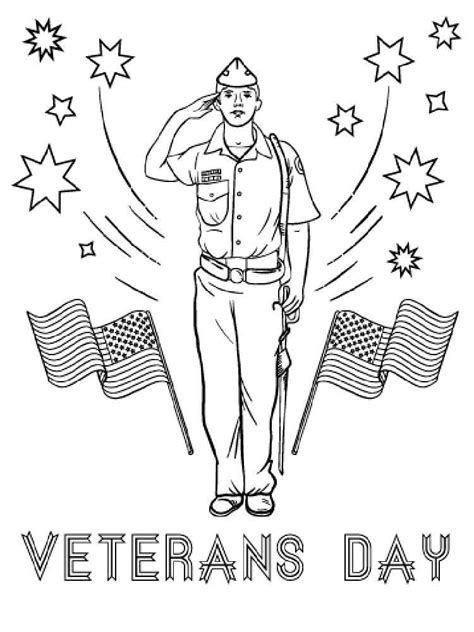 Printable Coloring Pages Veterans Day