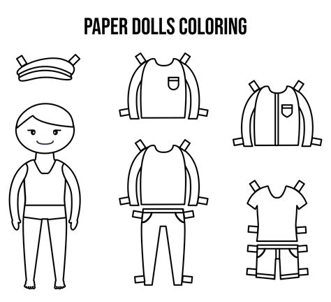 Printable Coloring Paper Dolls