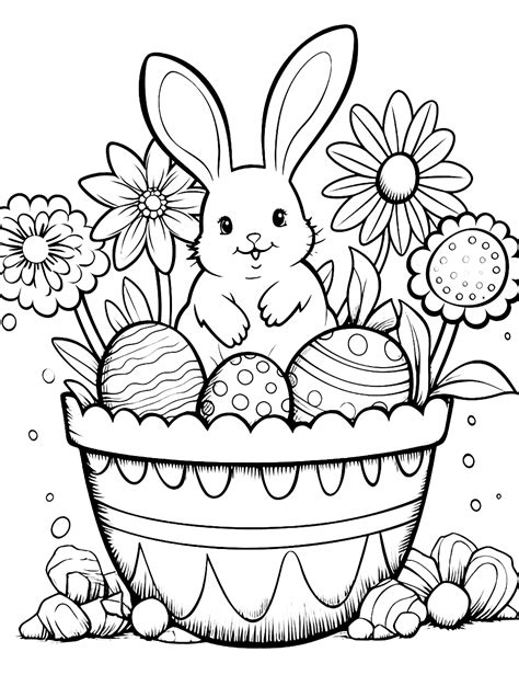 Printable Coloring Sheets For Easter Coloring Page Blog