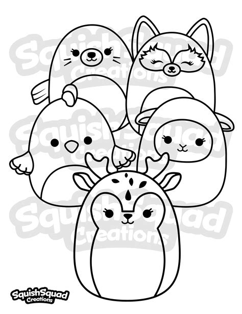 Printable Coloring Squishmallow Coloring Pages