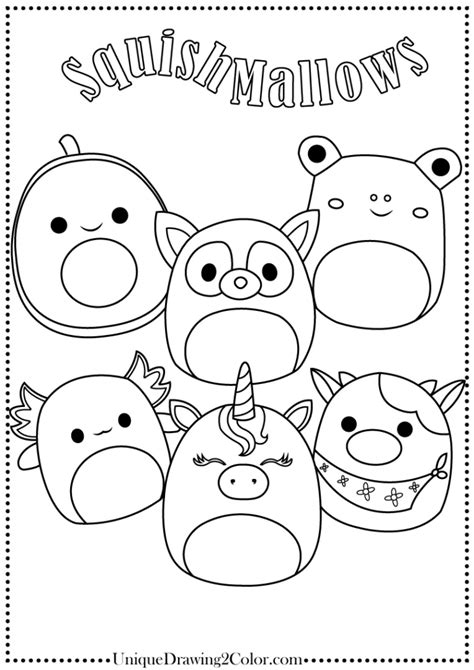 Printable Coloring Squishmallow Coloring Pages Customize and Print