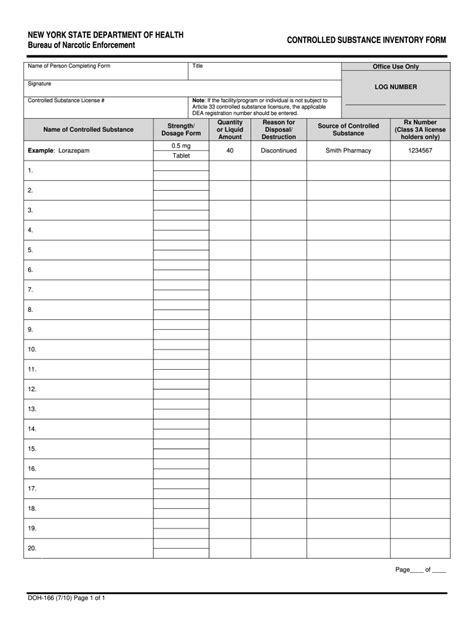 Printable Controlled Drug Log Sheets Form Fill Out and Sign Printable