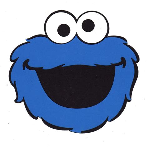 Printable Cookie Monster Face Template