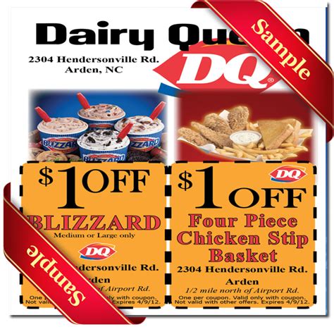 Printable Coupons For Dairy Queen
