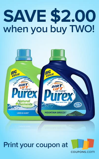 Printable Coupons For Purex Laundry Detergen