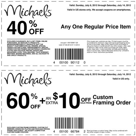 Printable Coupons From Michaels Arts And Crafts