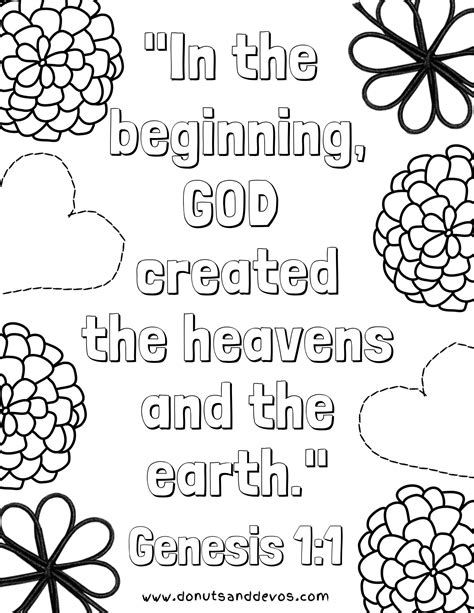 Printable Creation Coloring Pages