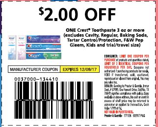 Printable Crest Coupons 2 Off