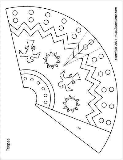 Printable Cut Out Teepee Template