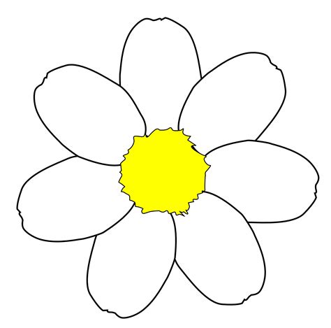 Printable Daisy Flower Template