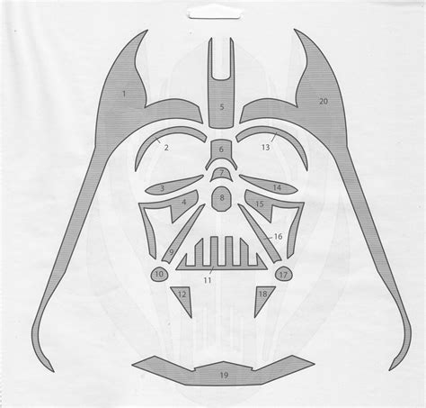 Printable Darth Vader Pumpkin Stencil