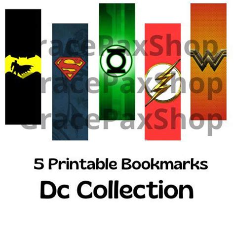 Printable Dc Comics Bookmarks Dc