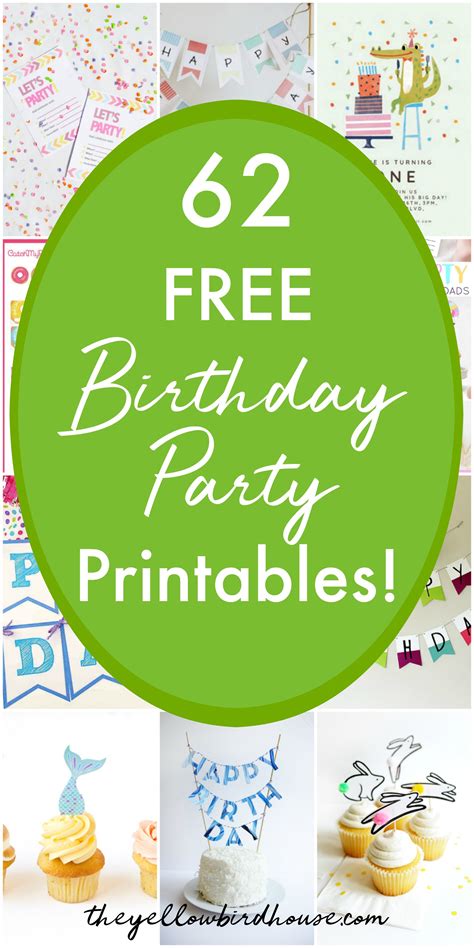 Printable Decorations For Birthday Party