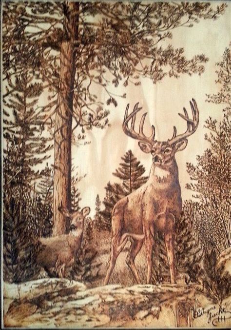 Printable Deer Wood Burning Patterns