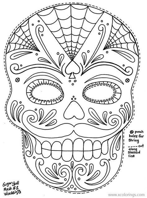 Printable Dia De Los Muertos Masks