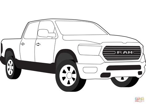 Printable Dodge Ram Coloring Pages