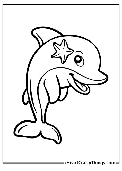 Printable Dolphin Colouring Pages