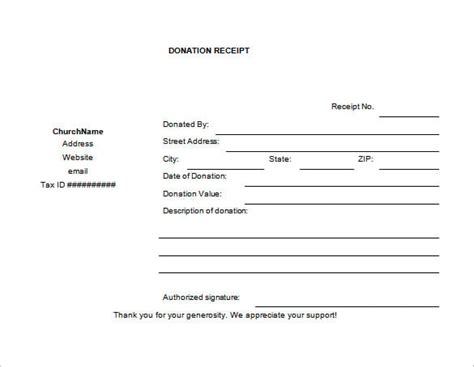 Printable Donation Form Template Doc Classles Democracy