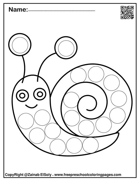 Printable Dot Coloring Pages
