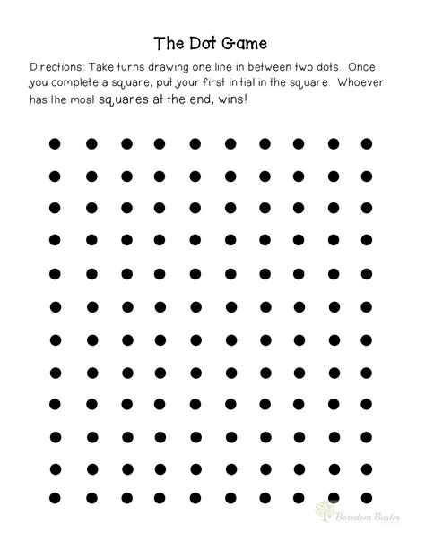 Printable Dot Game Printable Word Searches