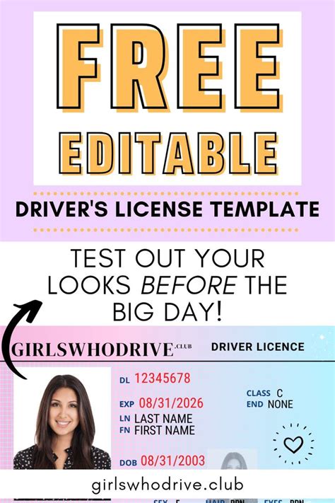 Printable Driver's License