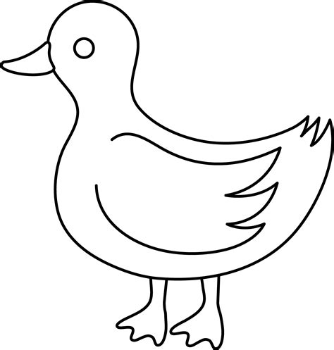 Printable Duck Outline