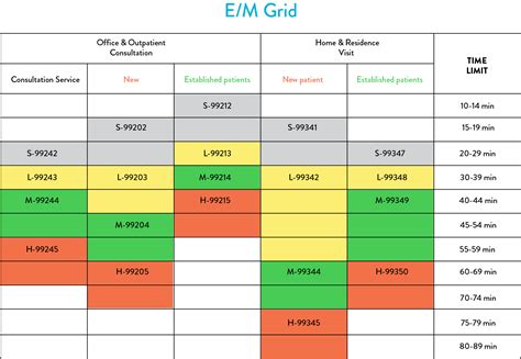Printable E M Coding Cheat Sheet