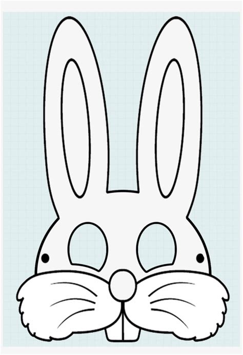 Printable Easter Bunny Face Template - Pinterest